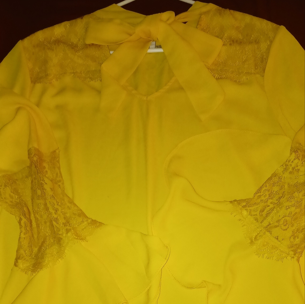Yellow blouse